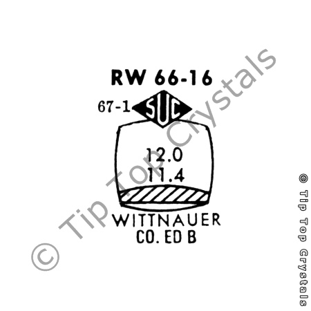 SUC RW66-16 Watch Crystal
