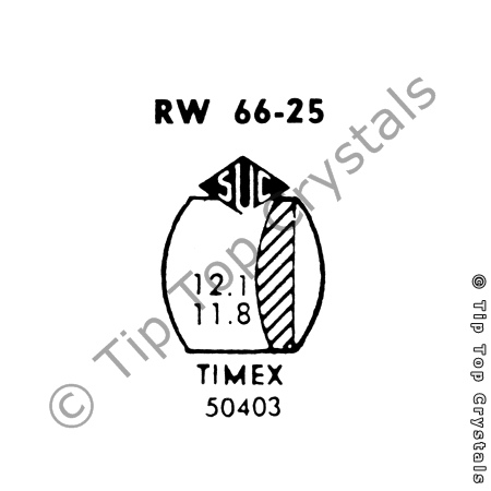 SUC RW66-25 Watch Crystal