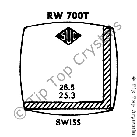 SUC RW700T Watch Crystal