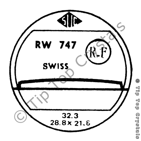 SUC RW747 Watch Crystal