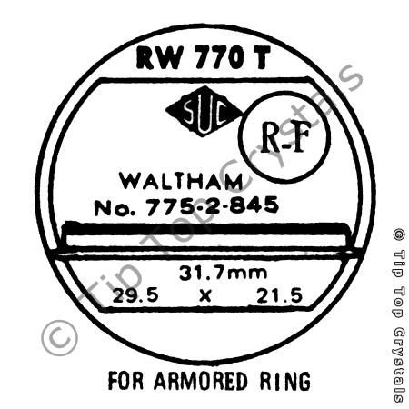 SUC RW770T Watch Crystal