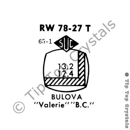 SUC RW78-27T Watch Crystal