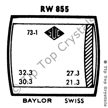SUC RW855 Watch Crystal