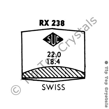 SUC RX238 Watch Crystal