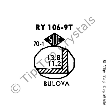 SUC RY106-9T Watch Crystal - Click Image to Close