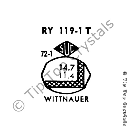 SUC RY119-1T Watch Crystal