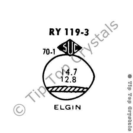 SUC RY119-3 Watch Crystal