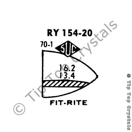 SUC RY154-20 Watch Crystal