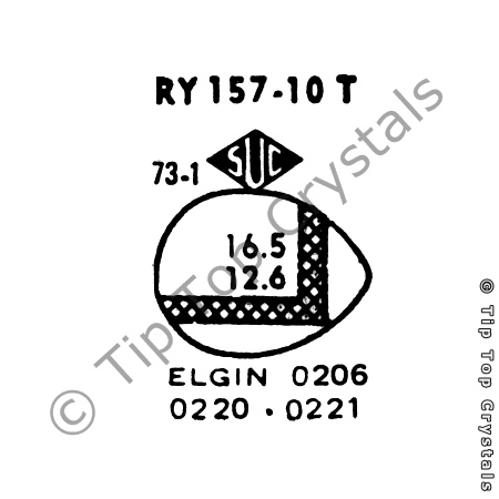 SUC RY157-10T Watch Crystal