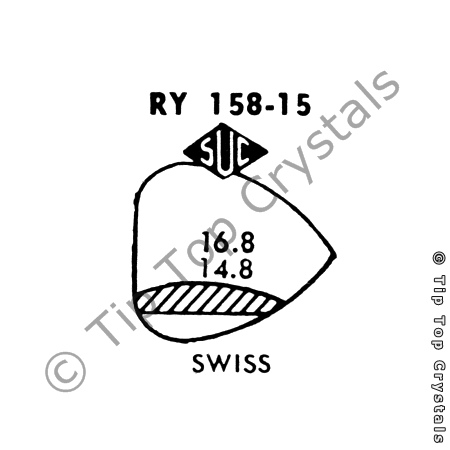 SUC RY158-15 Watch Crystal