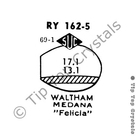 SUC RY162-5 Watch Crystal