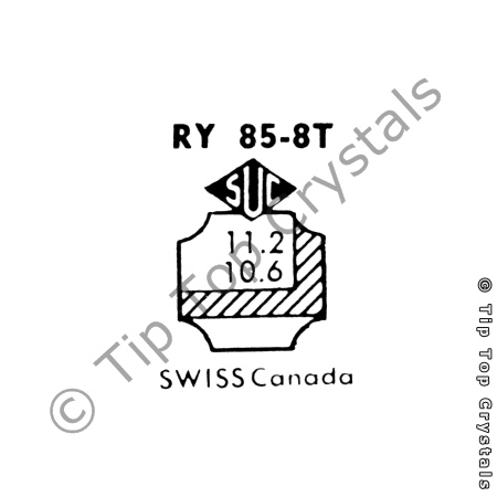 SUC RY85-8T Watch Crystal