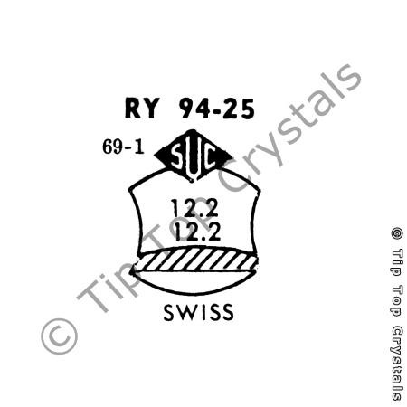 SUC RY94-25 Watch Crystal