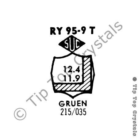 SUC RY95-9T Watch Crystal