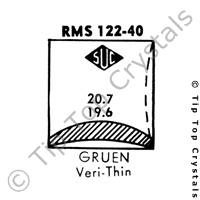 SUC RMS122-40 Watch Crystal
