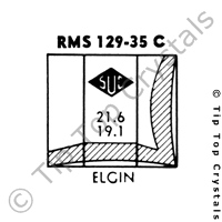 SUC RMS129-35C Watch Crystal