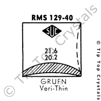 SUC RMS129-40 Watch Crystal