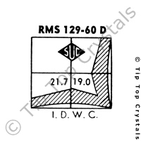 SUC RMS129-60D Watch Crystal