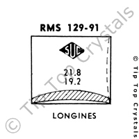 SUC RMS129-91 Watch Crystal