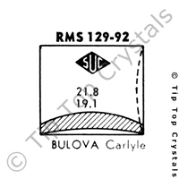SUC RMS129-92 Watch Crystal