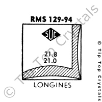 SUC RMS129-94 Watch Crystal