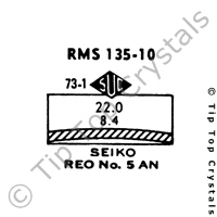 SUC RMS135-10 Watch Crystal