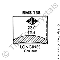 SUC RMS138 Watch Crystal
