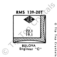 SUC RMS139-20T Watch Crystal