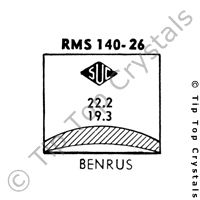 SUC RMS140-26 Watch Crystal