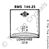 SUC RMS144-25 Watch Crystal
