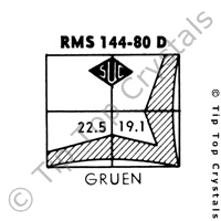 SUC RMS144-80D Watch Crystal