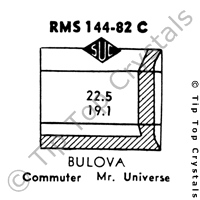 SUC RMS144-82C Watch Crystal