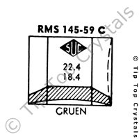 SUC RMS145-59C Watch Crystal
