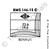SUC RMS146-15C Watch Crystal