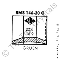 SUC RMS146-20C Watch Crystal