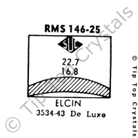 SUC RMS146-25 Watch Crystal