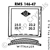 SUC RMS146-47 Watch Crystal