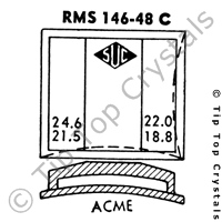 SUC RMS146-48C Watch Crystal