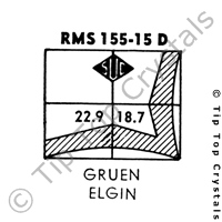 SUC RMS155-15D Watch Crystal