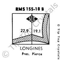 SUC RMS155-18B Watch Crystal