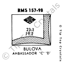 SUC RMS157-98 Watch Crystal