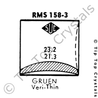 SUC RMS158-3 Watch Crystal