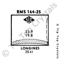 SUC RMS164-25 Watch Crystal