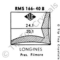 SUC RMS166-40B Watch Crystal