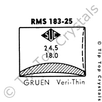 SUC RMS183-25 Watch Crystal