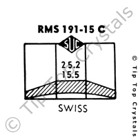 SUC RMS191-15C Watch Crystal