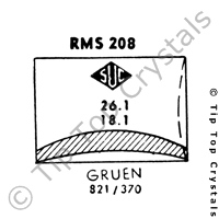 SUC RMS208 Watch Crystal