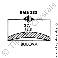 SUC RMS233 Watch Crystal