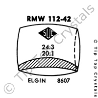 SUC RMW112-42 Watch Crystal