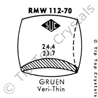 SUC RMW112-70 Watch Crystal